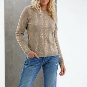 Brodie Fine Cashmere Crew Neck Sweater Size: XS